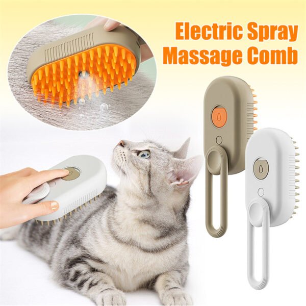 Dog Brush Cat Steam Brush Steamy  3 In 1 Electric Spray Cat Hair Brushes For Massage Pet Grooming Comb Hair Removal Combs Pet Products