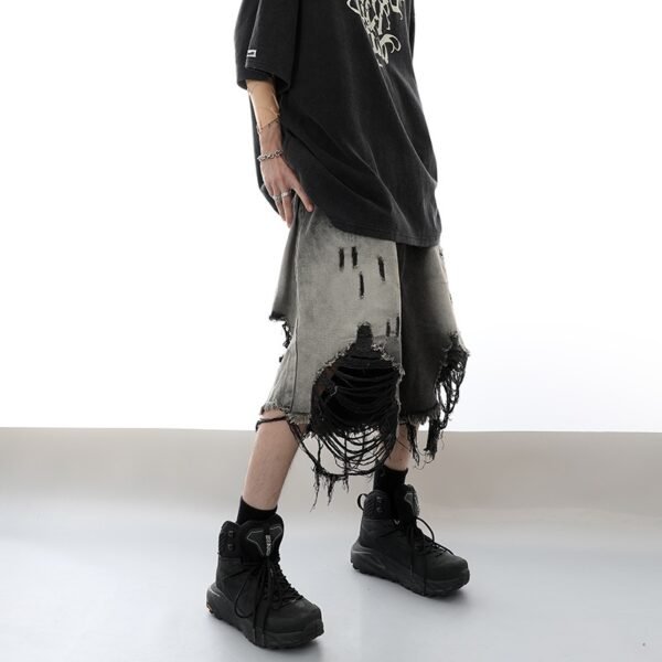 Washing process: washing
Color: Black
Pant top style: straight foot