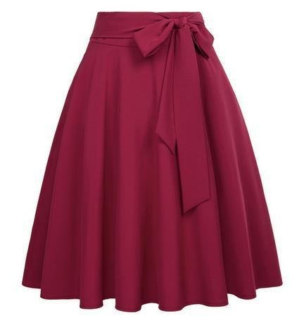 Women's bust pleated skirt